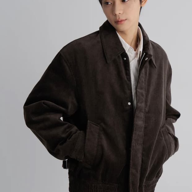 에잇세컨즈 코듀로이 블루종 자켓 판매 합니다