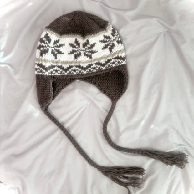 빈티지 초코 눈꽃 귀도리 모자 모리걸 하구미 너드 코코모리 지구샵