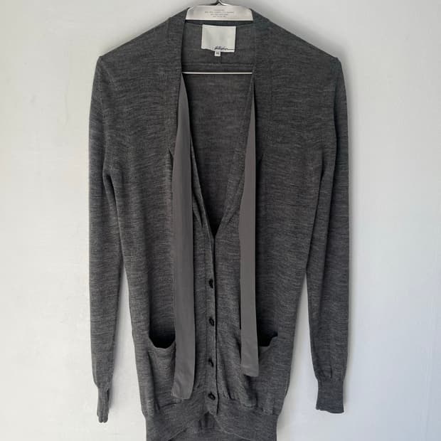silk strap cardigan