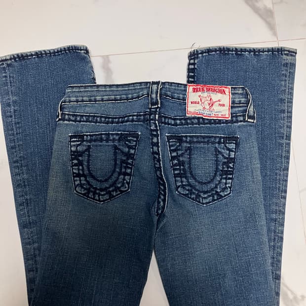 트루릴리젼 bobby super T 바비 수퍼티 다크워시 로우라이즈부츠컷