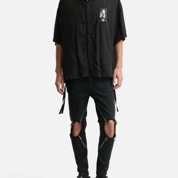 UNDERCOVER Stretch Denim 4 Zips Jeans 