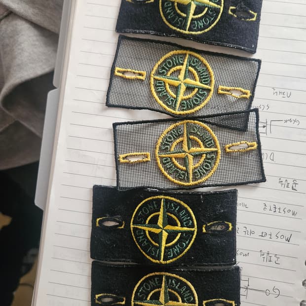 정품 스톤아일랜드 망사와펜,일반와펜 총5개