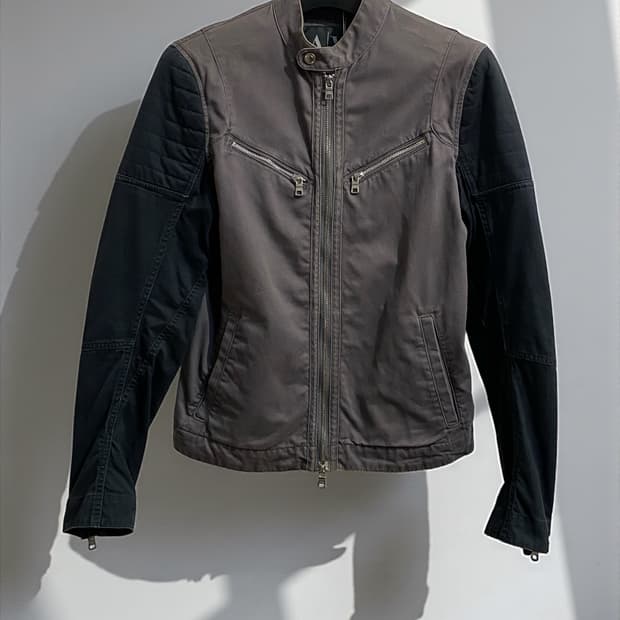 아르마니 익스체인지 코튼 라이더 집업 자켓