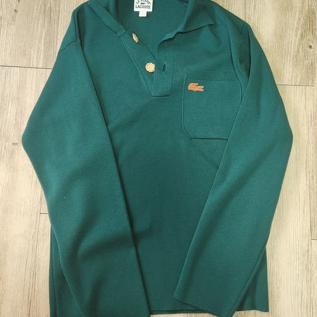 라코스테 골프왕(골프르플레르) 니트 그린