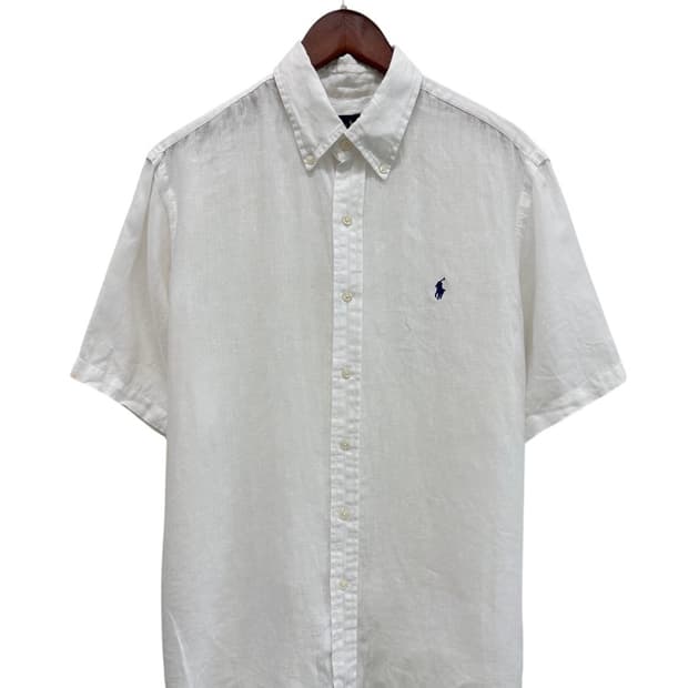 폴로 린넨 반팔셔츠 화이트 (L~2XL) 