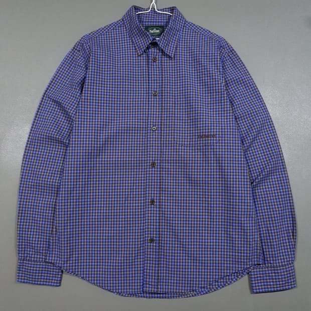 실측 M) 더바넷 신형 그레이 시티 플래드 오버핏 체크 셔츠 남방