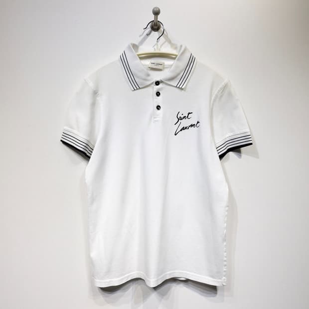 SAINT LAURENT 생로랑 19ss 로고 폴로 티셔츠
