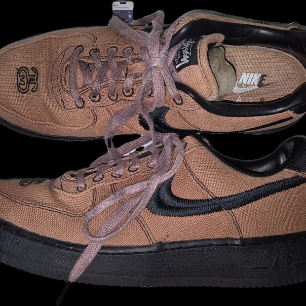 나이키 스투시 에어포스 트리플블랙 285