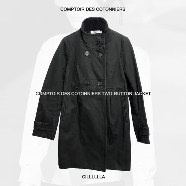COMPTOIR DES COTONNIERS 꼼뜨와 데 꼬또니에 투버튼자켓