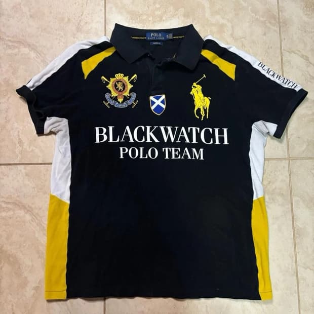 대장급 폴로 랄프로렌 빅포니 치프키프 블랙워치 폴로 팀 카라티 블랙