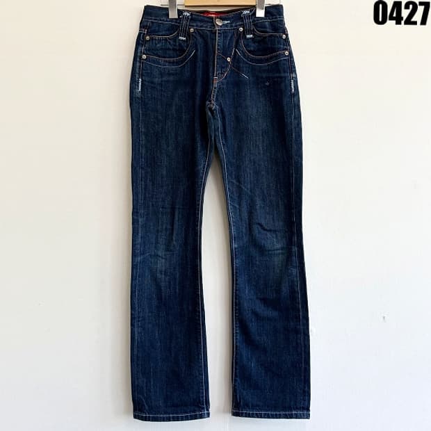 에비수 데님마스터 빅로고 백포켓 프린팅 데님 팬츠 28 0427