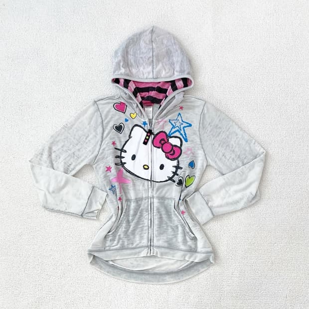 y2k 헬로키티 키치 후드집업