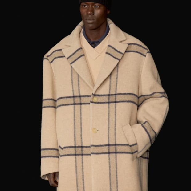 [BTS 착용] 자크뮈스 20AW 르 망토 체크 코트