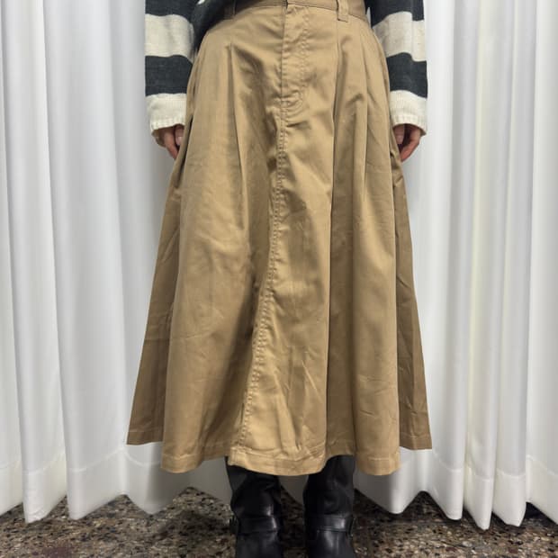 lowrys farm beige pleats skirt