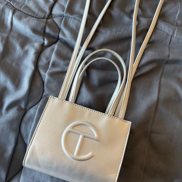 텔파 실버 크로스백