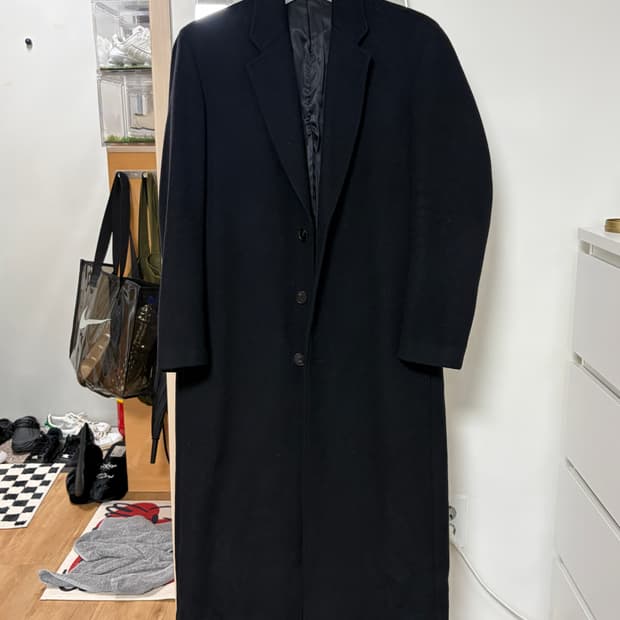 비바스튜디오 롱코트 블랙 빈티지