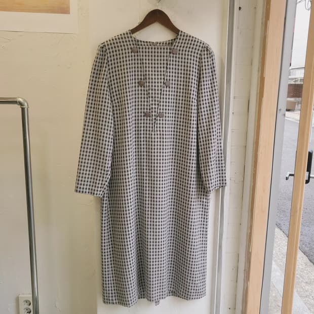 Groumere 빈티지 체크 원피스