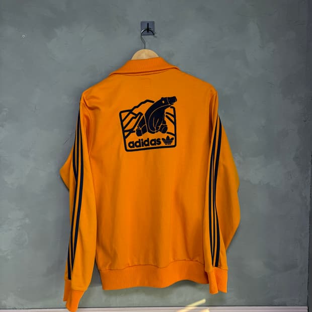 아디다스 베켄바우어 윈터 베어 져지 트랙탑 노랑 네이비