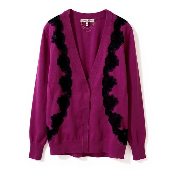 Juicy Couture 쥬시 꾸뛰르 블랙 레이스 스웨터 가디건