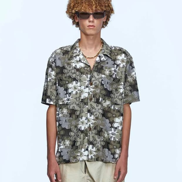 앤더슨벨 플라워 셔츠 Flower Knit Shirt atb953m
