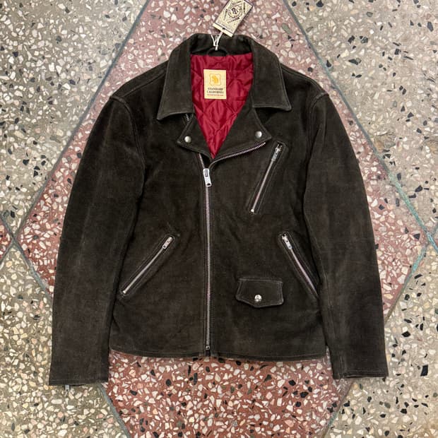 스탠다드 캘리포니아 블랙 스웨이드 레더자켓 (M)