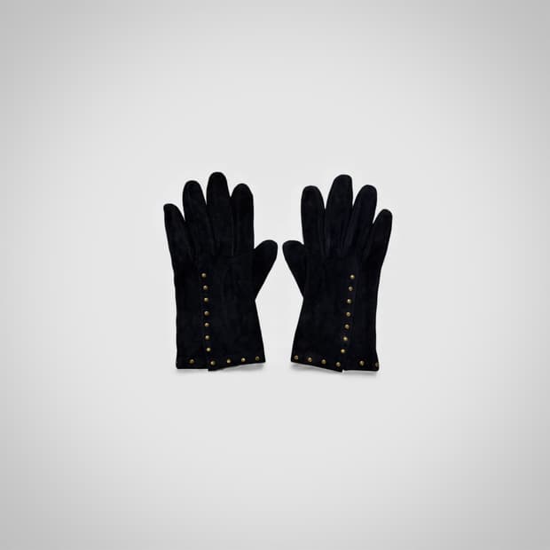 CELINE leather gloves