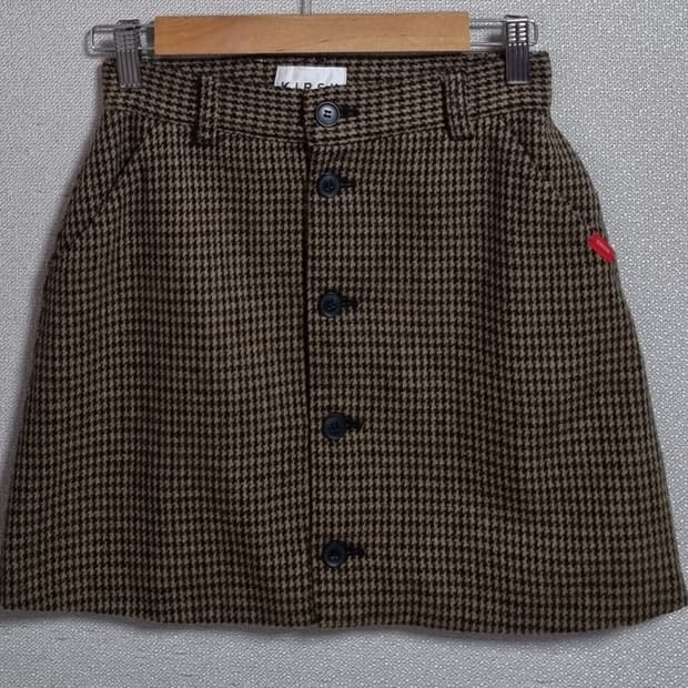 1사이즈) 키르시 체크 울혼방 스커트