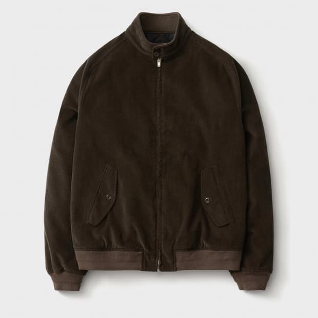 포터리 코듀로이 해링턴 자켓 브라운 4사이즈