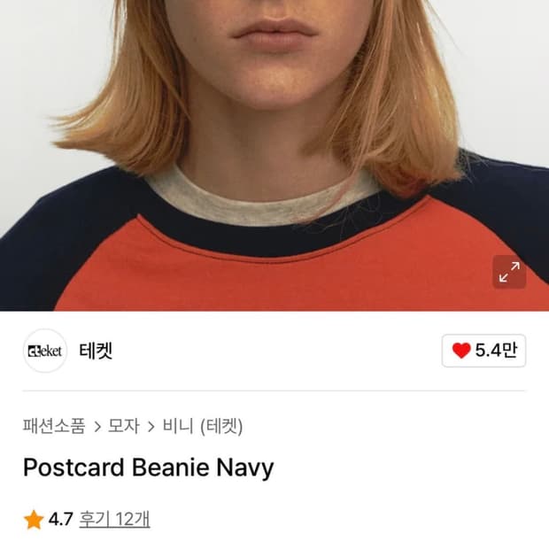 테켓 Postcard beanie navy