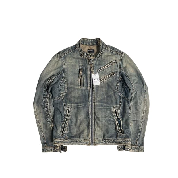 Energie 데님 싱글 라이더 집업 자켓 (italy)   