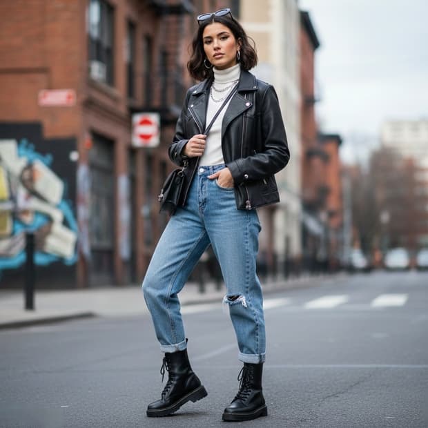 8세컨즈 양가죽 라이더 자켓 L사이즈