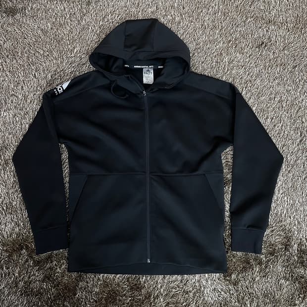 아디다스 adidas 블랙 마샬야츠 후드 져지 트랙자켓 L (100)