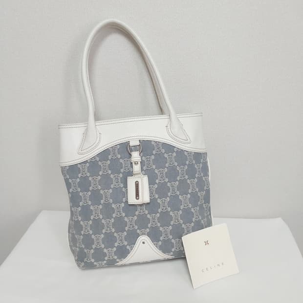 셀린느 데님 마카담 트리오페 숄더백 토트백 (정품)