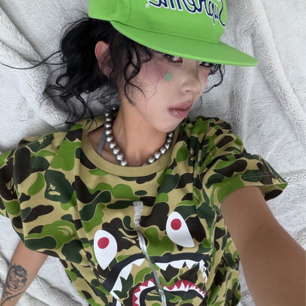 🤎 베이프 abc카모 샤크!!! 반팔 티셔츠 🤎