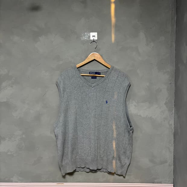 폴로 랄프로렌 니트 조끼 그레이