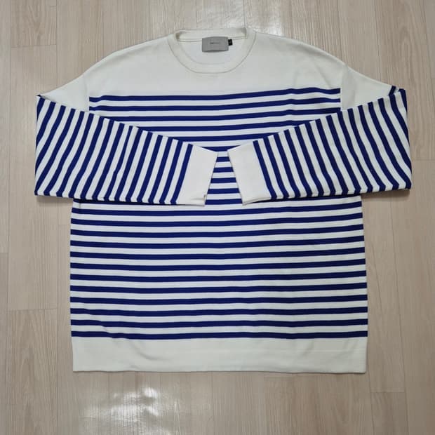 비긴202 French Stripe Pullover Knit [Blue]