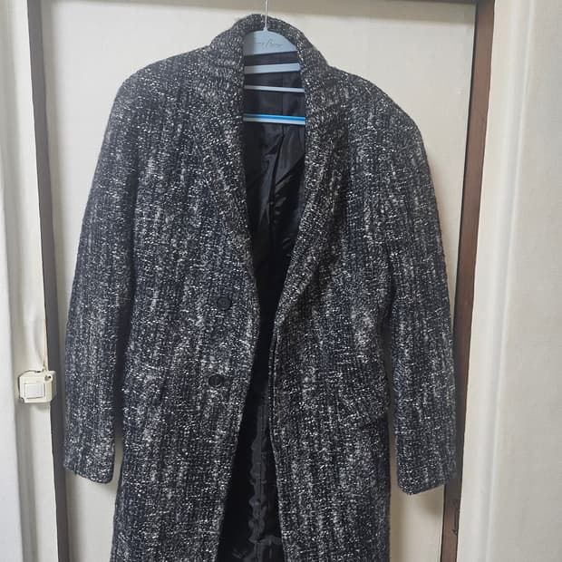 시스템 울 알파카 혼용코트  95(헤링본 느낌)