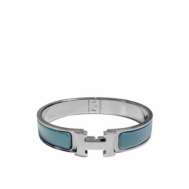 [PM] 에르메스 클릭아슈 H 뱅글 브레이슬릿 팔찌 라이트 블루