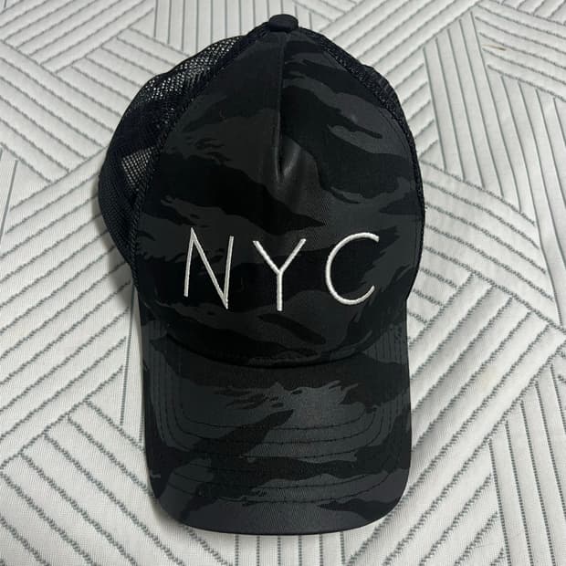 뉴에라 NYC 카모 매쉬캡 M-L 스트릿 힙합 모자 볼캡 밀리터리