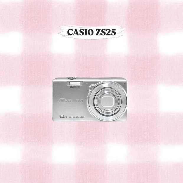 카시오 엑슬림 ZS25 실버 빈티지디카