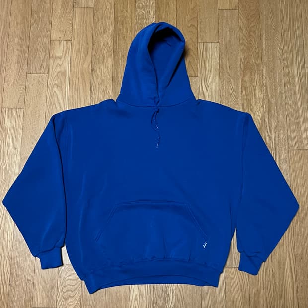 [XL] 00s 빈티지 러셀 후드 블루
