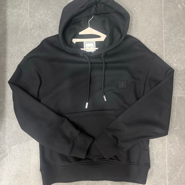 우영미 플라워 다잉 후드 블랙 