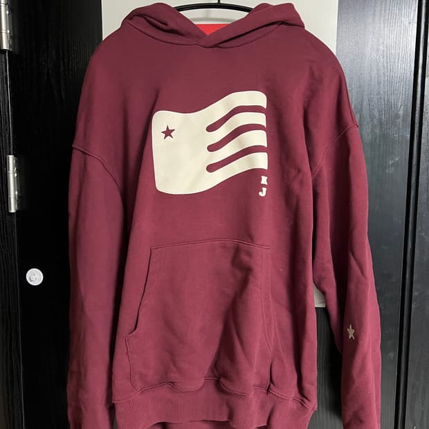 기준 플래그 후드티 버건디 (L-XXL)