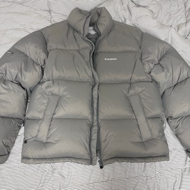 커버낫 숏패딩 그레이 S