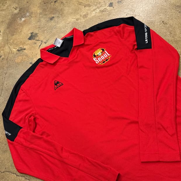 [정품/2XL] 르꼬끄 서울 레드 축구 유니폼 긴팔 b15