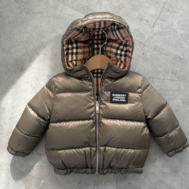 Burberry 버버리 키즈 리버서블 다운 패딩 자켓