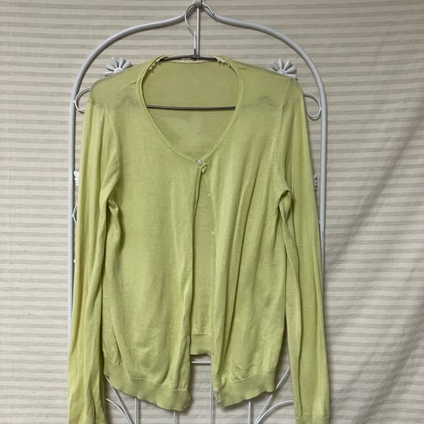 파스텔 그린 레이스 가디건596 