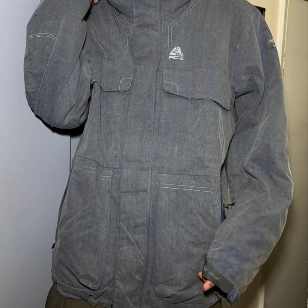 나이키 acg 테크니컬 3D포켓 스톤워시드자켓