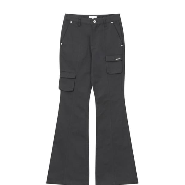 미세키서울 라인 포켓 카고 팬츠 챠콜