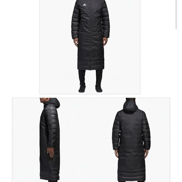 아디다스 오리털 윈터 롱 패딩 남자100
